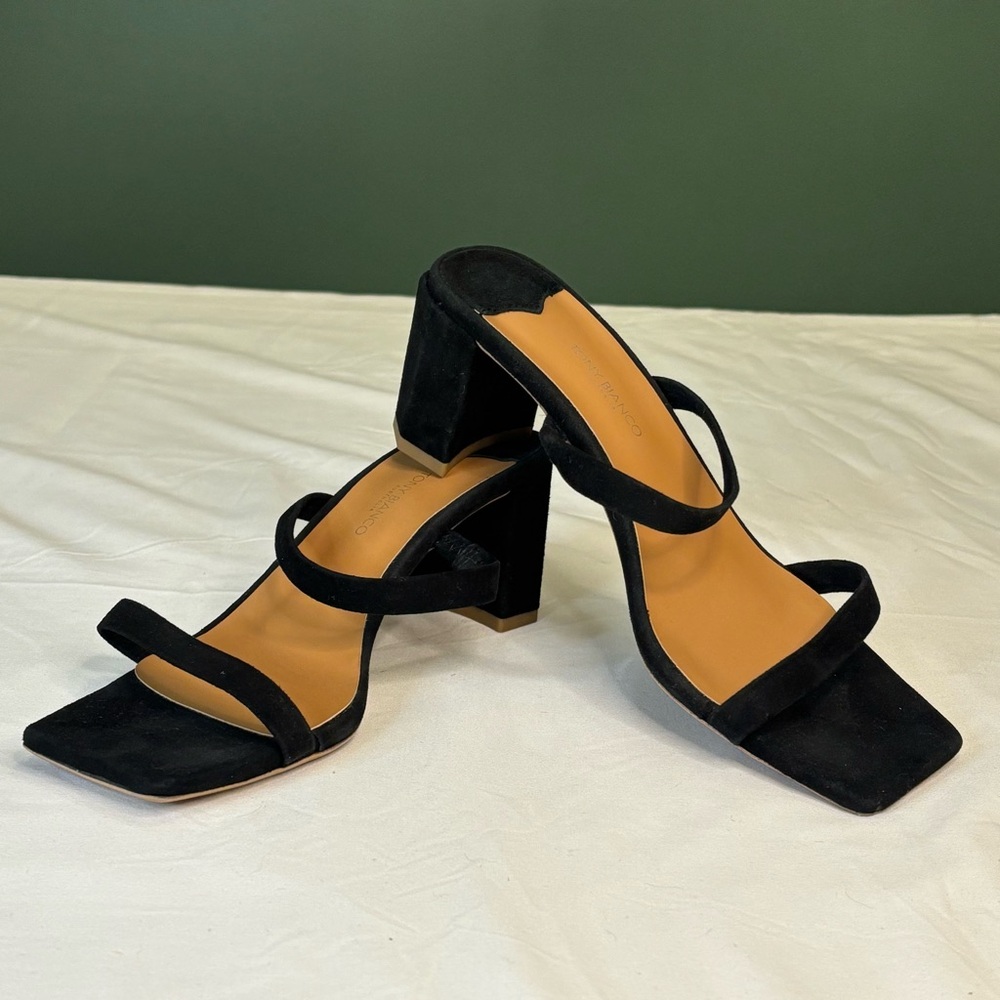 Tony Bianco Black Savana Slide Sandals
